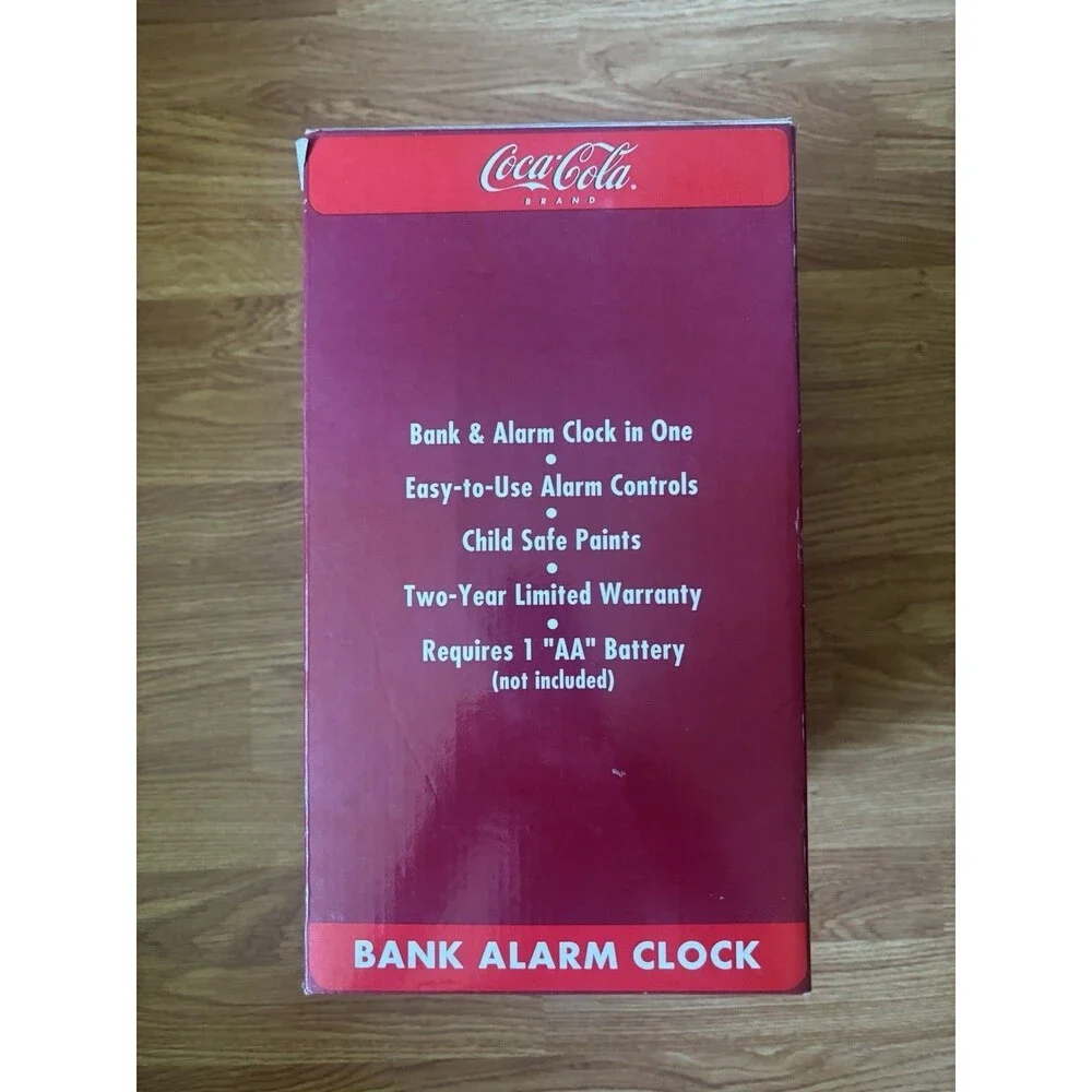 Coca-Cola Polar Bear Bank Alarm Clock CCM200 Coke Collectible Original Box